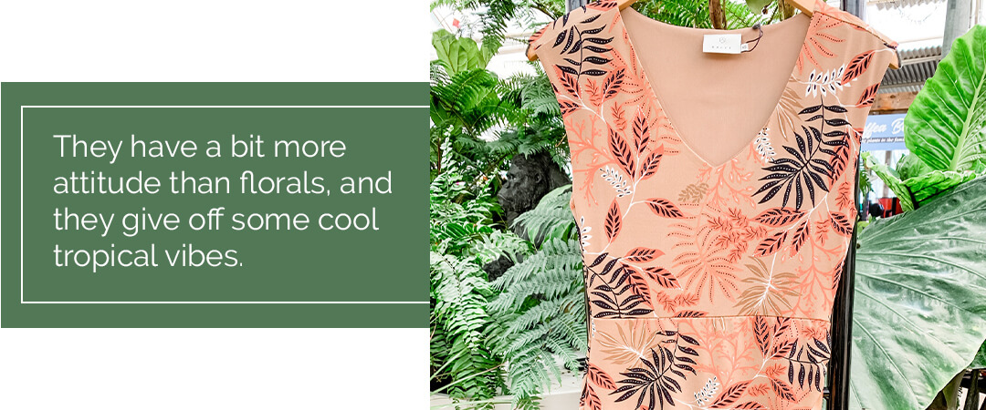 Sassyfras Summer 2020 Fashion Preview leaf motif dress