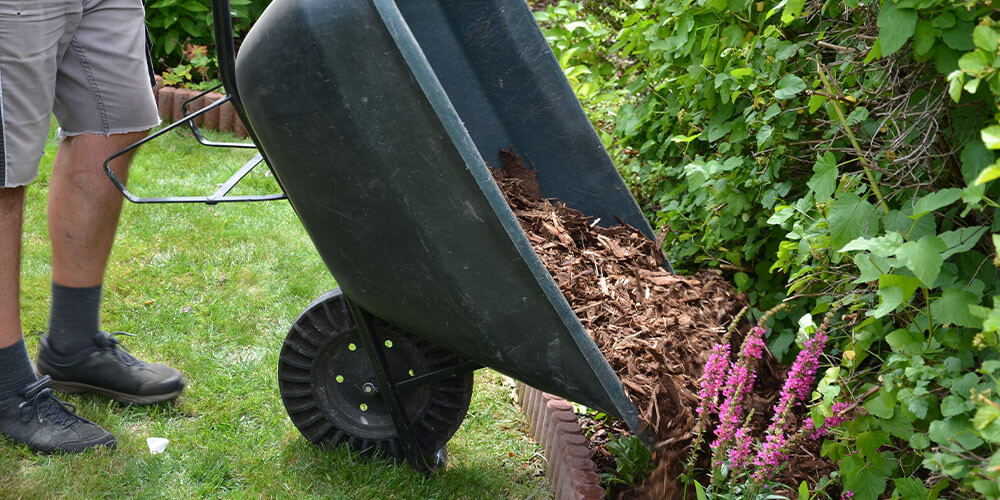 Eising Garden Centre -5 Garden and Landscape Chores to Do Right Now-adding mulch to garden