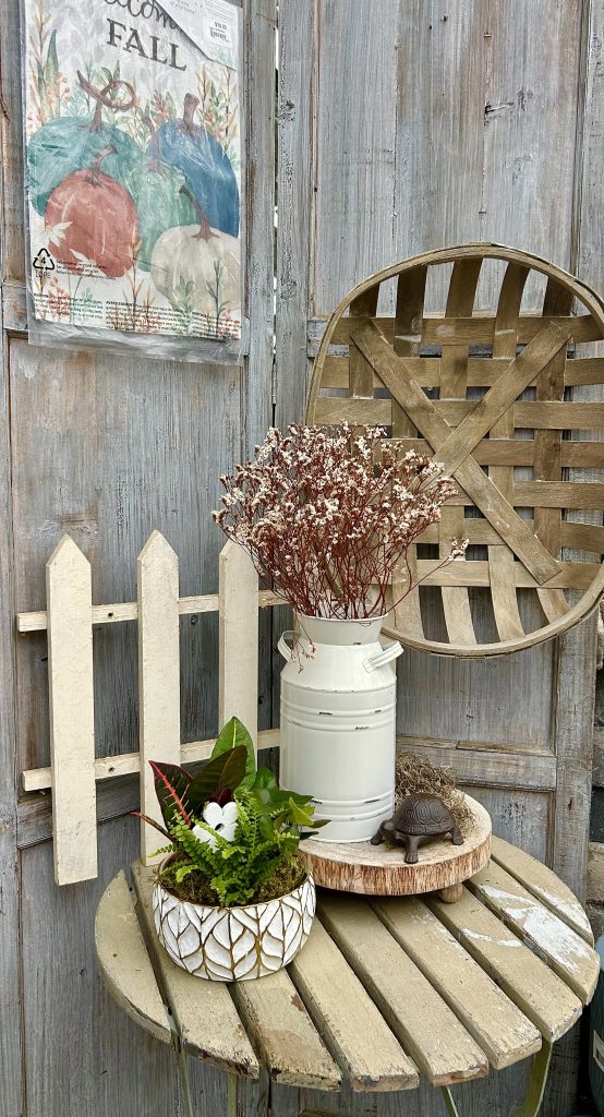 autumn rustic table